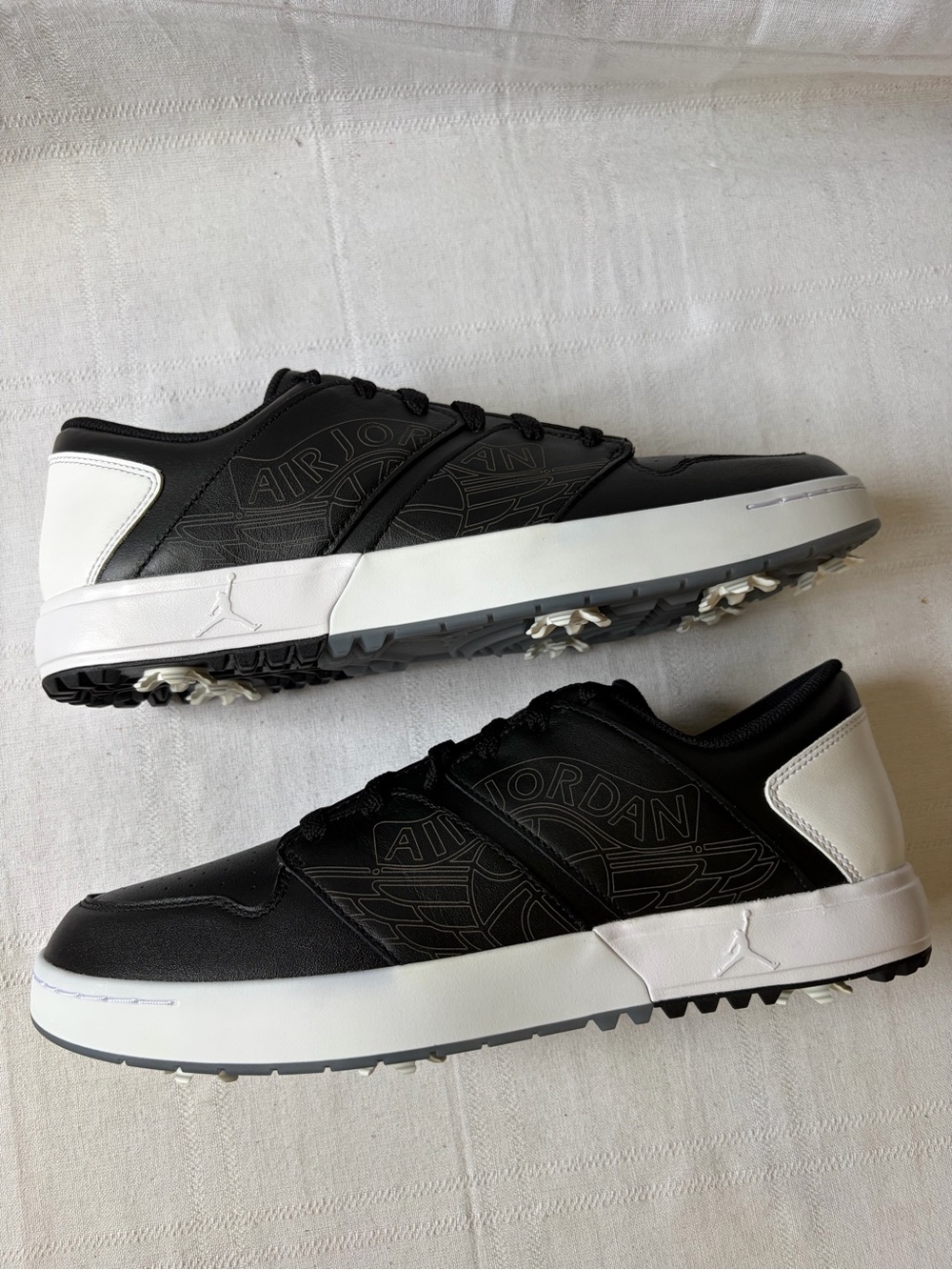 Nike Jordan Nu Retro 1 Low Golf Shoe Black White Men’s Size 11.5 FZ4153-003 NEW! - Picture 6 of 8